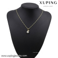 32281 xuping 14k chapado en oro diamante colgante de pescado